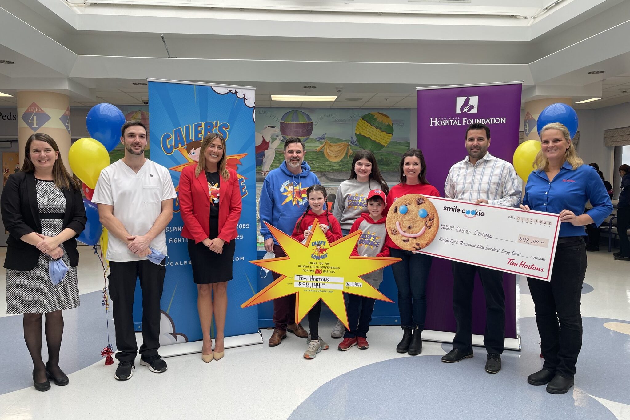 <strong>Local Tim Hortons Smile Cookie Campaign Raises $98,144 for Caleb’s Courage</strong>